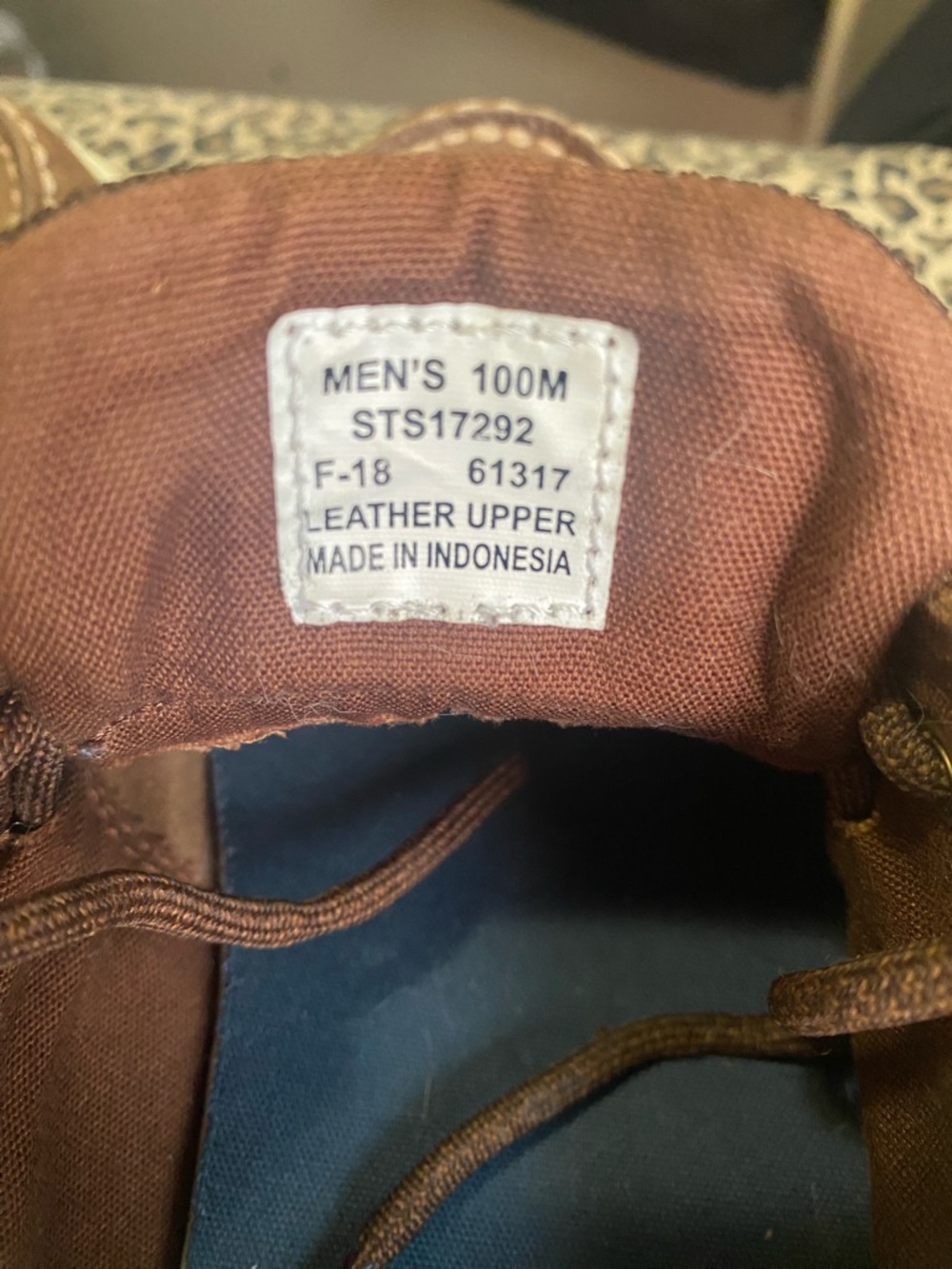 Sperry Brown Leather & Canvas Two-Tone Boat Shoes - Picture 4 of 4